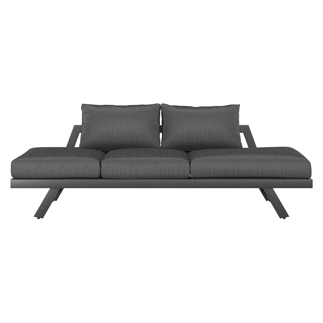 OUTLIV. Atlanta Gartensofa Aluminium/ Olefin Anthrazit/Grau OUTLIV. Atlanta Gartensofa Aluminium/ Olefin Anthrazit/Grau -Outliv outliv atlanta loungeliege aluminium olefin anthrazit grau 1246204 8