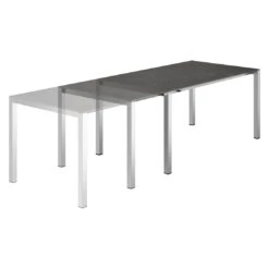 OUTLIV. Ausziehtisch 160/217/267x92cm Edelstahl/Glaskeramik Dark Grey 2 OUTLIV. Ausziehtisch 160/217/267x92cm Edelstahl/Glaskeramik Dark Grey -Outliv outliv ausziehtisch 160x220 280x100cm edelstahl keramik dark grey 994601 2