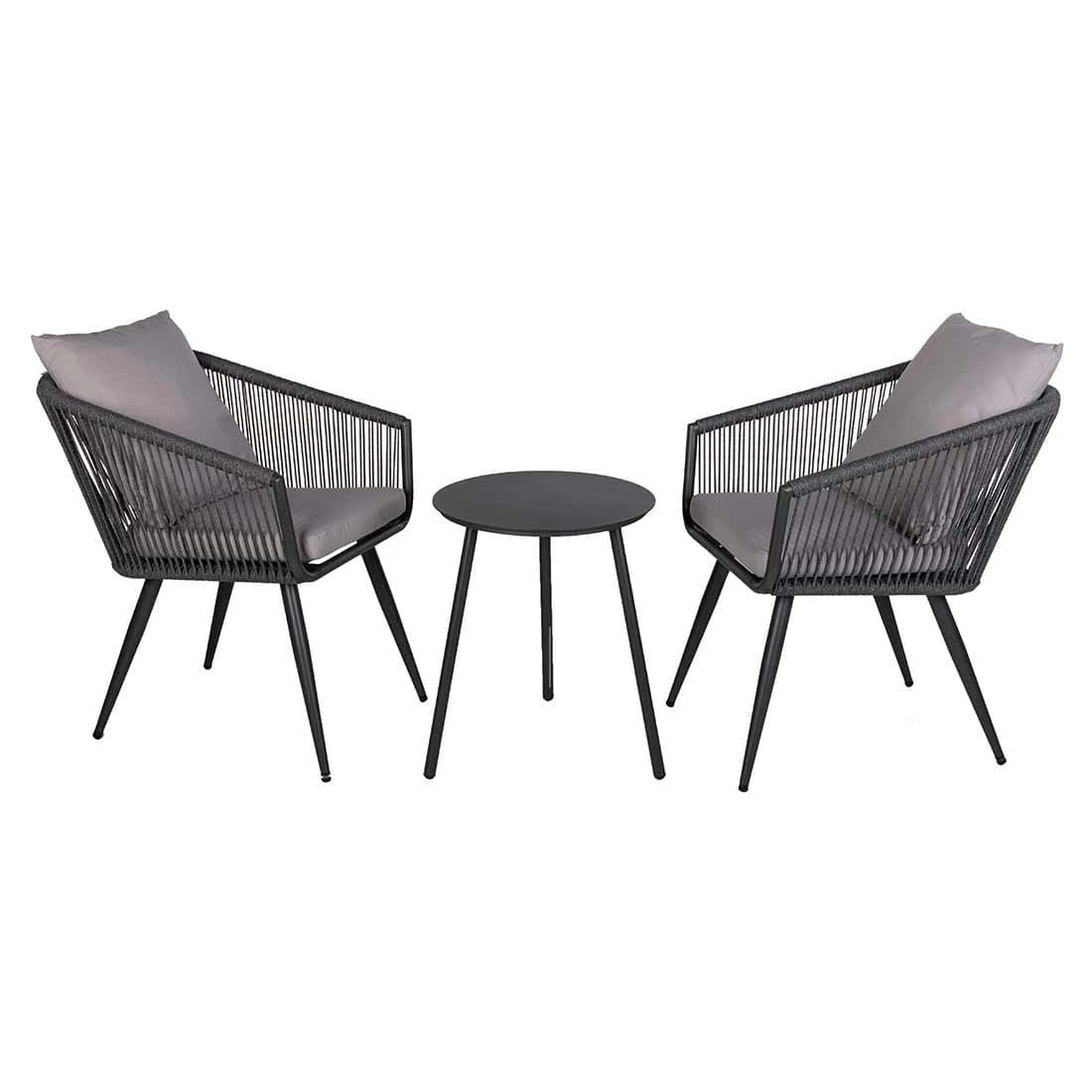 OUTLIV. Alex Gartenmöbel-Set 3-tlg. Aluminium/ Rope Grau OUTLIV. Alex Gartenmöbel-Set 3-tlg. Aluminium/ Rope Grau -Outliv outliv balkonset 3 tlg aluminium rope 1429420 1