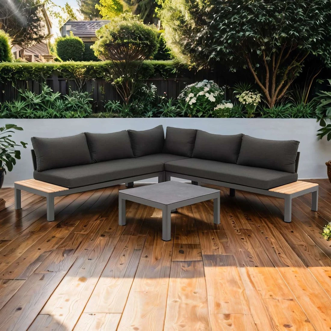 OUTLIV. Ben Loungeecke 4-tlg. Aluminium/Sunbrella Anthrazit OUTLIV. Ben Loungeecke 4-tlg. Aluminium/Sunbrella Anthrazit -Outliv outliv ben loungeset 4 tlg aluminium polster 1379172 1
