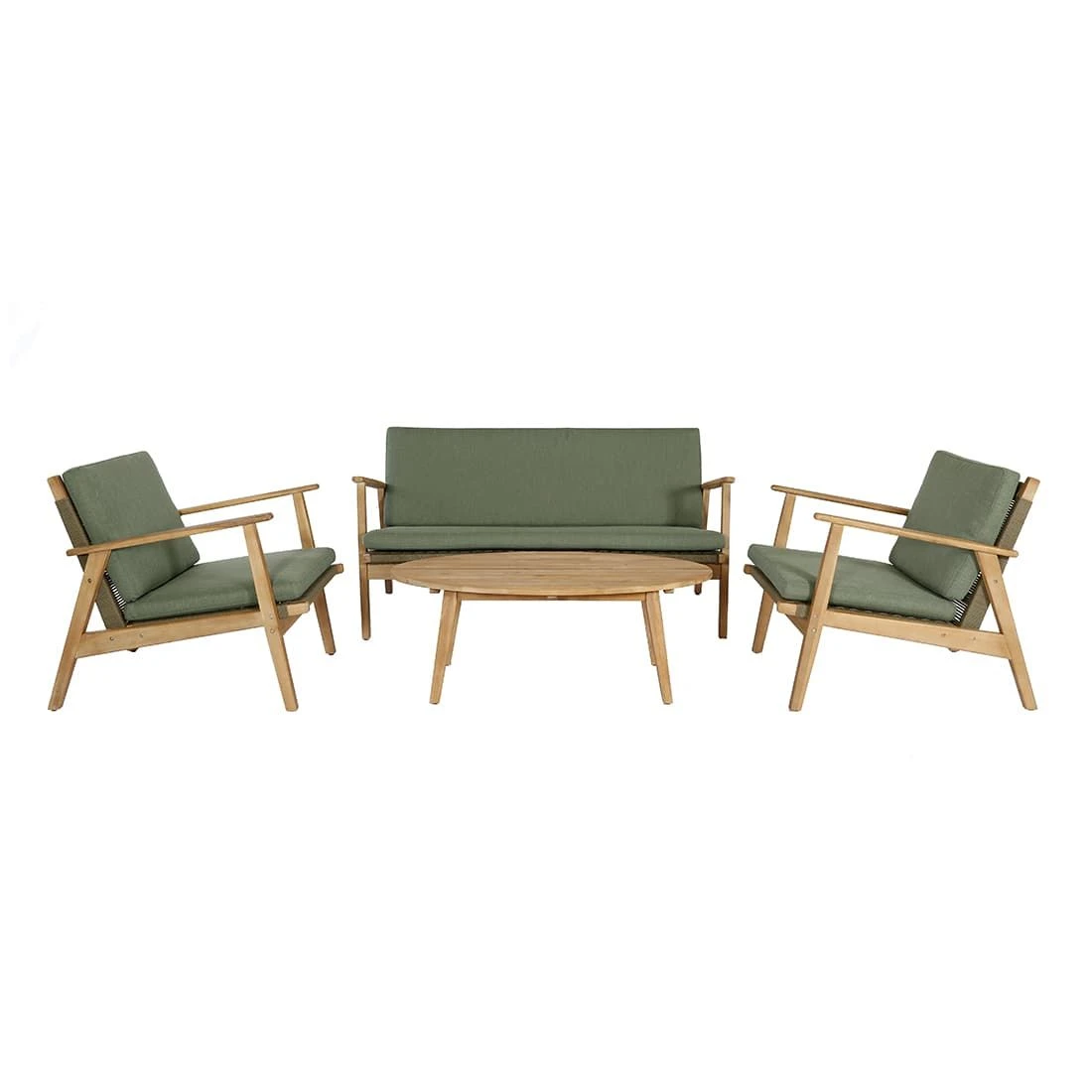 OUTLIV. Bergen Loungeset 4-tlg. Rope/Akazie Olive OUTLIV. Bergen Loungeset 4-tlg. Rope/Akazie Olive -Outliv outliv bergen lounge set rope akazie teak look 1267489 2