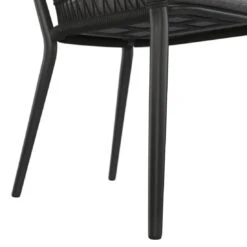 OUTLIV. Bormio Gartensessel Aluminium/Rope Inkl. Kissen Schwarz/Dunkelgrau -Outliv outliv bormio diningsessel aluminium rope inkl kissen 1337273 7