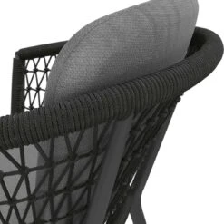 OUTLIV. Bormio Gartensessel Aluminium/Rope Inkl. Kissen Schwarz/Dunkelgrau -Outliv outliv bormio diningsessel aluminium rope inkl kissen 1337273 8