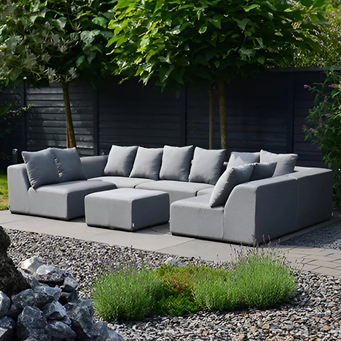 OUTLIV. Buddha Loungeset 6-tlg. Sunbrella Schwarz/Flanelle OUTLIV. Buddha Loungeset 6-tlg. Sunbrella Schwarz/Flanelle -Outliv outliv buddha loungegruppe 6tlg sunbrella schwarz flanelle 1195659 1