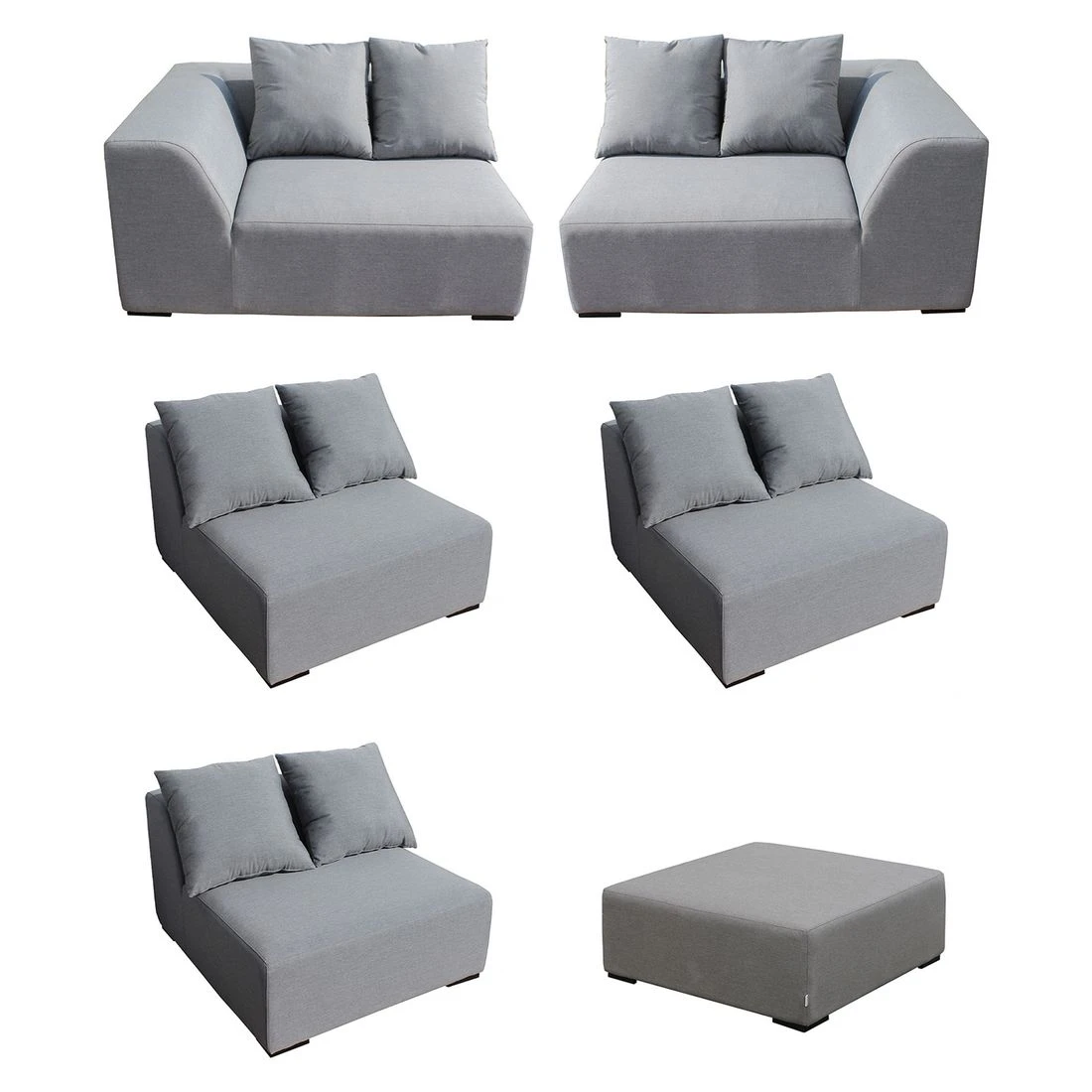 OUTLIV. Buddha Loungeset 6-tlg. Sunbrella Schwarz/Flanelle OUTLIV. Buddha Loungeset 6-tlg. Sunbrella Schwarz/Flanelle -Outliv outliv buddha loungegruppe 6tlg sunbrella schwarz flanelle 1195659 3
