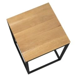 OUTLIV. Flora Beistelltisch 40x41x55cm Stahl/Wildeiche Schwarz/Wildeiche -Outliv outliv by detlef steves flora beistelltisch 40x41x55cm stahl wildeiche 1354158 3