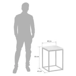 OUTLIV. Flora Beistelltisch 40x41x55cm Stahl/Wildeiche Schwarz/Wildeiche -Outliv outliv by detlef steves flora beistelltisch 40x41x55cm stahl wildeiche 1354158 5