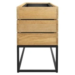 OUTLIV. Flora Pflanztopf 120x41x40cm Schwarz/Wildeiche -Outliv outliv by detlef steves flora pflanzgefaess 120x41x40cm 1355632 3