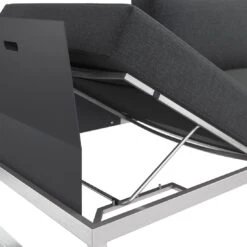 OUTLIV. Capri Gartensofa Schwarz 6 OUTLIV. Capri Gartensofa Schwarz -Outliv outliv capri 3 sitzersofa edelstahl teak inklusive kissen schwarz 1168940 7