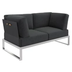 OUTLIV. Capri Ecklounge 3tlg Edelstahl/Teak Schwarz 5 OUTLIV. Capri Ecklounge 3tlg Edelstahl/Teak Schwarz -Outliv outliv capri loungegruppe 3tlg edelstahl teak schwarz 1182393 5