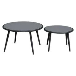 OUTLIV. Charleston Loungeset Aluminium/Olefin/Rope Anthrazit/Hellgrau -Outliv outliv charleston loungeset 5 tlg aluminium rope 1422006 7