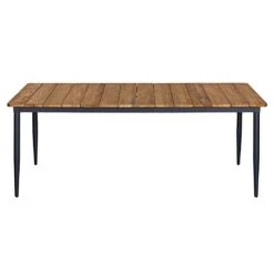 OUTLIV. Clark Gartenmöbelset 3-tlg Tisch 220x100 Aluminium/Teak Recycelt Charcoal/Teak Recycelt -Outliv outliv clark gartenmoebelset 3 tlg aluminium teak recycelt 1400424 3