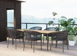 OUTLIV. Clark Gartentisch 220x100cm Aluminium/Teak Recycelt Charcoal/Teak Recycelt 1 OUTLIV. Clark Gartentisch 220x100cm Aluminium/Teak Recycelt Charcoal/Teak Recycelt -Outliv outliv clark gartentisch 220x100cm aluminium teak recycelt 1346414 2 1