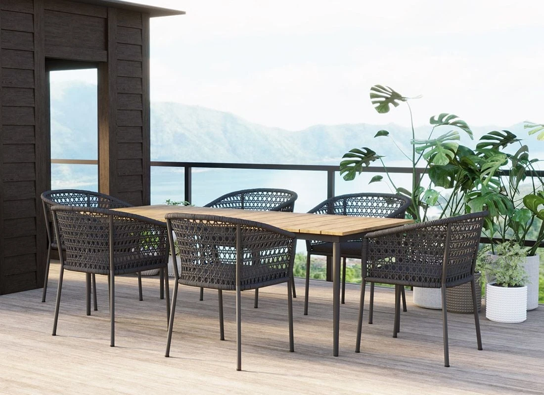 OUTLIV. Clark Gartentisch 220x100cm Aluminium/Teak Recycelt Charcoal/Teak Recycelt OUTLIV. Clark Gartentisch 220x100cm Aluminium/Teak Recycelt Charcoal/Teak Recycelt -Outliv outliv clark gartentisch 220x100cm aluminium teak recycelt 1346414 2 1