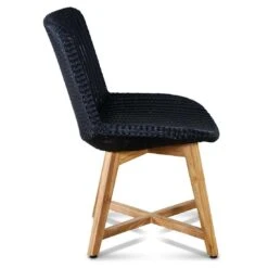 OUTLIV. Clovelly Gartenstuhl Teak/Geflecht Natur/Schwarz