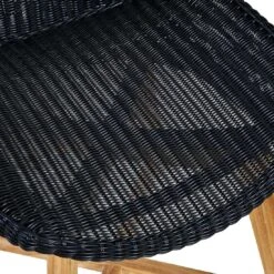 OUTLIV. Clovelly Gartenstuhl Teak/Geflecht Natur/Schwarz -Outliv outliv clovelly diningstuhl teak recycelt geflecht 1346469 5