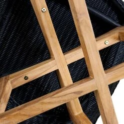 OUTLIV. Clovelly Gartenstuhl Teak/Geflecht Natur/Schwarz -Outliv outliv clovelly diningstuhl teak recycelt geflecht 1346469 6