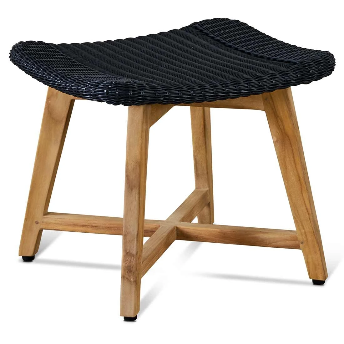 OUTLIV. Clovelly Hocker Teak/Geflecht Natur/Schwarz OUTLIV. Clovelly Hocker Teak/Geflecht Natur/Schwarz -Outliv outliv clovelly hocker teak recycelt geflecht 1346491 1