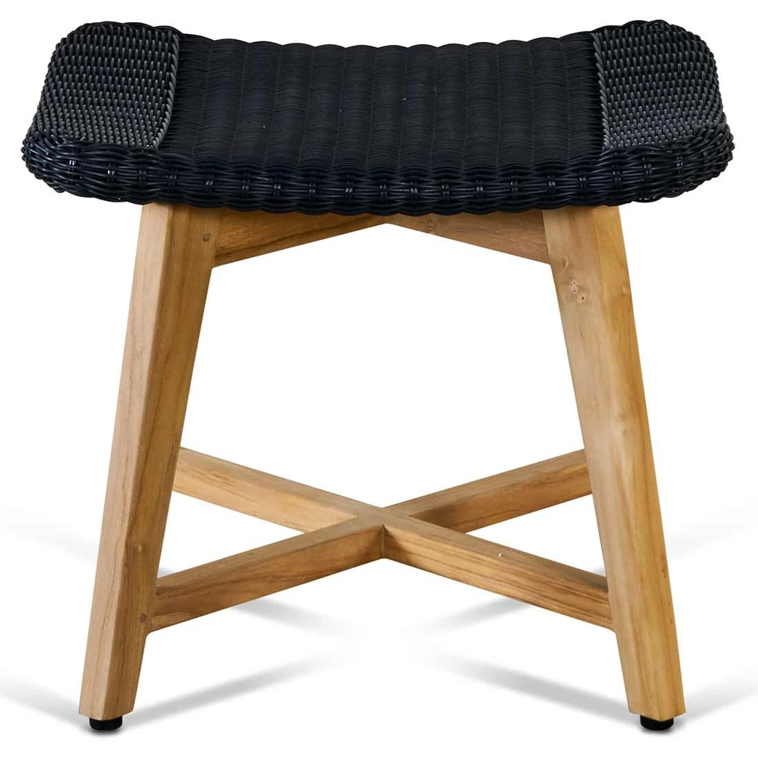 OUTLIV. Clovelly Hocker Teak/Geflecht Natur/Schwarz OUTLIV. Clovelly Hocker Teak/Geflecht Natur/Schwarz -Outliv outliv clovelly hocker teak recycelt geflecht 1346491 2