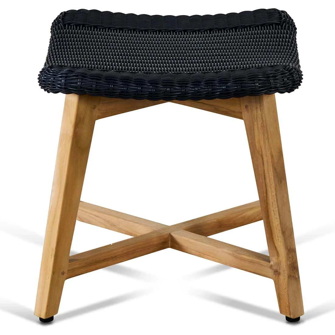 OUTLIV. Clovelly Hocker Teak/Geflecht Natur/Schwarz OUTLIV. Clovelly Hocker Teak/Geflecht Natur/Schwarz -Outliv outliv clovelly hocker teak recycelt geflecht 1346491 3
