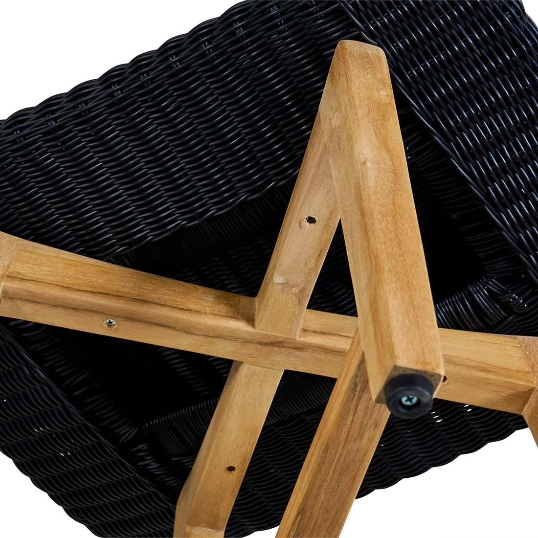 OUTLIV. Clovelly Hocker Teak/Geflecht Natur/Schwarz OUTLIV. Clovelly Hocker Teak/Geflecht Natur/Schwarz -Outliv outliv clovelly hocker teak recycelt geflecht 1346491 5