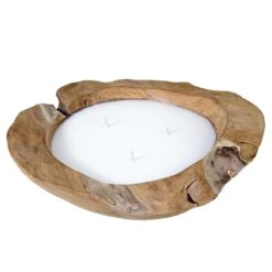 Outliv -Outliv outliv deko kerze mit schuessel durchm40cm teak wurzel 1347206 2