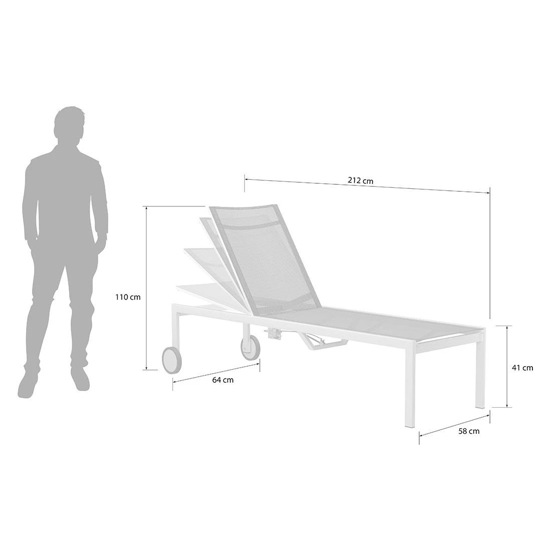 OUTLIV. Oviedo Rollliege Edelstahl/Textilene Silber-Schwarz OUTLIV. Oviedo Rollliege Edelstahl/Textilene Silber-Schwarz -Outliv outliv denver deluxe rollliege edelstahl textilene silber schwarz 11
