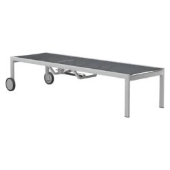 OUTLIV. Oviedo Rollliege Edelstahl/Textilene Silber-Schwarz 4 OUTLIV. Oviedo Rollliege Edelstahl/Textilene Silber-Schwarz -Outliv outliv denver deluxe rollliege edelstahl textilene silber schwarz 4