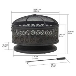 OUTLIV. Feuerkorb Ø80x50cm Stahl Schwarz 8 OUTLIV. Feuerkorb Ø80x50cm Stahl Schwarz -Outliv outliv feuerkorb durchm80x50cm stahl 1422248 9