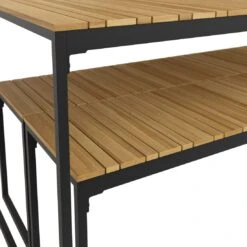 OUTLIV. Floris Gartenmöbel-Set 3-tlg. Mit Tisch 160x78cm Schwarz 8 OUTLIV. Floris Gartenmöbel-Set 3-tlg. Mit Tisch 160x78cm Schwarz -Outliv outliv floris diningset 3 teilig stahl akazie schwarz 1083635 9