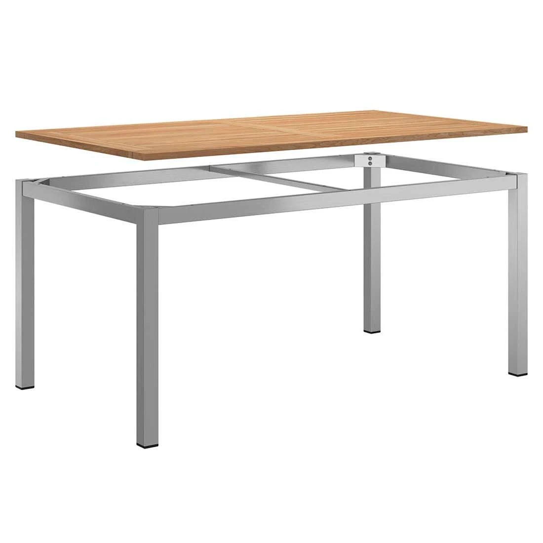 OUTLIV. Gartentisch 160x90 cm Edelstahl/Teak OUTLIV. Gartentisch 160x90 Cm Edelstahl/Teak -Outliv outliv gartentisch 160x90 cm edelstahl teak edelstahl teak 1177080 4