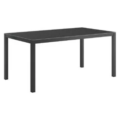 OUTLIV. Gartentisch 160x90cm Aluminium/Dekton Anthrazit/Bromo