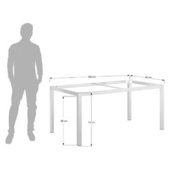 OUTLIV. Gartentisch 160x90cm Aluminium/Dekton Anthrazit/Bromo -Outliv outliv gartentisch 160x90cm aluminium dekton 1482748 8