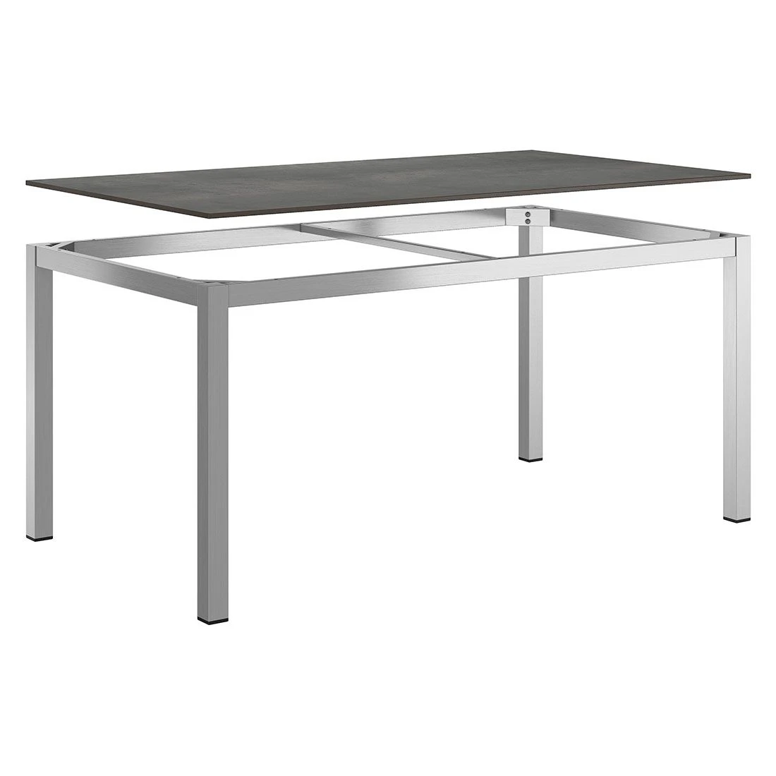 OUTLIV. Gartentisch 160x90cm Edelstahl/HPL Silber/Zement Dunkel OUTLIV. Gartentisch 160x90cm Edelstahl/HPL Silber/Zement Dunkel -Outliv outliv gartentisch 160x90cm edelstahl hpl 1372198 4