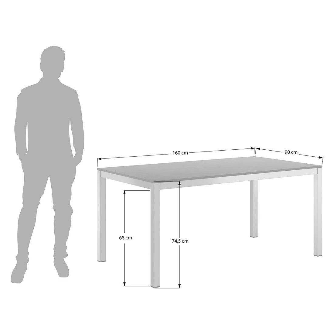 OUTLIV. Gartentisch 160x90cm Edelstahl/HPL Silber/Zement Dunkel OUTLIV. Gartentisch 160x90cm Edelstahl/HPL Silber/Zement Dunkel -Outliv outliv gartentisch 160x90cm edelstahl hpl 1372198 6
