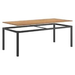 OUTLIV. Gartentisch 220x100 Cm Alumininum/Teak Anthrazit/Natur 4 OUTLIV. Gartentisch 220x100 Cm Alumininum/Teak Anthrazit/Natur -Outliv outliv gartentisch 220x100 cm alumininum teak 1446503 5