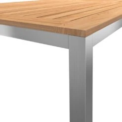 OUTLIV. Gartentisch 220x100 Cm Edelstahl/Teak Silber/Natur 3 OUTLIV. Gartentisch 220x100 Cm Edelstahl/Teak Silber/Natur -Outliv outliv gartentisch 220x100 cm edelstahl teak 1446481 4