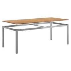 OUTLIV. Gartentisch 220x100 Cm Edelstahl/Teak Silber/Natur 4 OUTLIV. Gartentisch 220x100 Cm Edelstahl/Teak Silber/Natur -Outliv outliv gartentisch 220x100 cm edelstahl teak 1446481 5