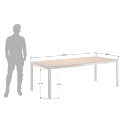 OUTLIV. Gartentisch 220x100 Cm Edelstahl/Teak Silber/Natur 5 OUTLIV. Gartentisch 220x100 Cm Edelstahl/Teak Silber/Natur -Outliv outliv gartentisch 220x100 cm edelstahl teak 1446481 6