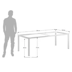 OUTLIV. Gartentisch 220x100cm Aluminium/Dekton Anthrazit/Bromo 7 OUTLIV. Gartentisch 220x100cm Aluminium/Dekton Anthrazit/Bromo -Outliv outliv gartentisch 220x100cm aluminium dekton 1482770 8