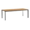 OUTLIV. Gartentisch 220x100cm Aluminium/Teak Eisengrau/Natur