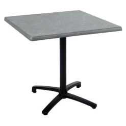 OUTLIV. Gartentisch 70x70cm Aluminium/Topalit Etain/Schwarz