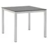 OUTLIV. Gartentisch 90x90cm Edelstahl/HPL Silber/Zement Dunkel