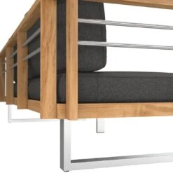 OUTLIV. Hawaii Gartensofa Edelstahl/Teak/Polster Dunkelgrau 7 OUTLIV. Hawaii Gartensofa Edelstahl/Teak/Polster Dunkelgrau -Outliv outliv hawaii 3 sitzersofa edelstahl teak polster dunkelgrau 1226206 8