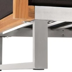 OUTLIV. Hawaii Loungesessel Edelstahl/Teak/Polster Dunkelgrau -Outliv outliv hawaii loungesessel edelstahl teak polster dunkelgrau 1226173 9