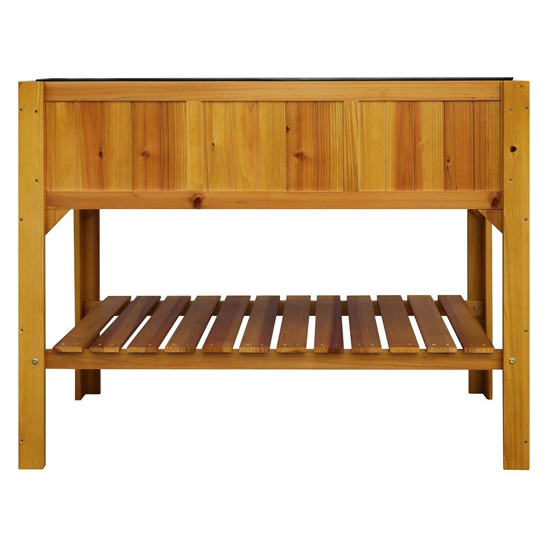 OUTLIV. Hochbeet mit Ablage Tanne Braun OUTLIV. Hochbeet Mit Ablage Tanne Braun -Outliv outliv hochbeet mit ablage tannenholz 1340474 3