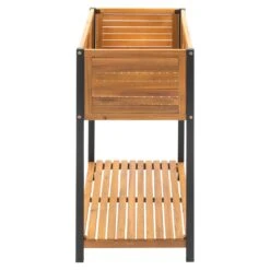 OUTLIV. Bern Hochbeet 90x45x90cm Stahl/Akazie Schwarz/Natur -Outliv outliv ko tao hochbeet 90x45x90cm stahl akazie 1343114 3