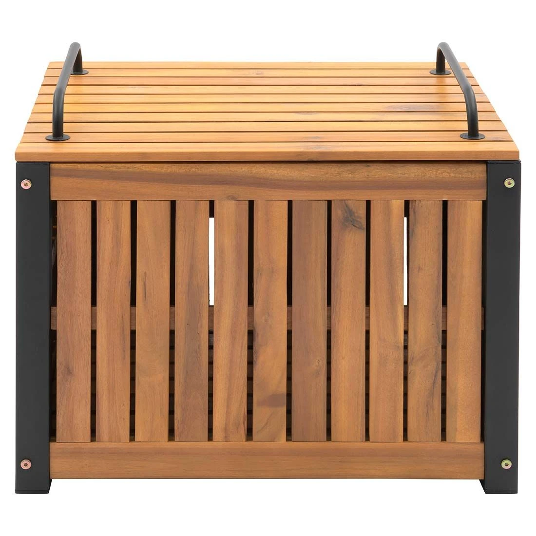 OUTLIV. Bern Gartenbox 60x45cm Stahl/Akazie Schwarz/Natur OUTLIV. Bern Gartenbox 60x45cm Stahl/Akazie Schwarz/Natur -Outliv outliv ko tao kissenbox 60x45cm akazie 1343092 2