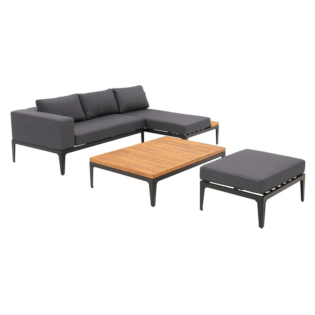 OUTLIV. Bern Ecklounge Aluminium/Olefin Schwarz/Grau OUTLIV. Bern Ecklounge Aluminium/Olefin Schwarz/Grau -Outliv outliv ko tao loungeecke aluminium olefin 1342960 2