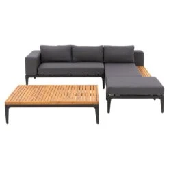 OUTLIV. Bern Ecklounge Aluminium/Olefin Schwarz/Grau 3 OUTLIV. Bern Ecklounge Aluminium/Olefin Schwarz/Grau -Outliv outliv ko tao loungeecke aluminium olefin 1342960 4